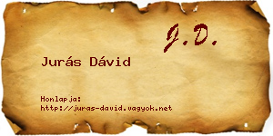 Jurás Dávid névjegykártya
